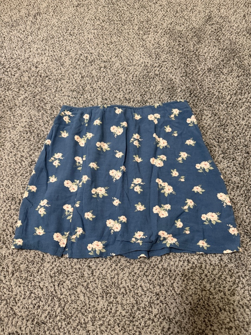 American Eagle Outfitters Blue Floral Mini Skirt